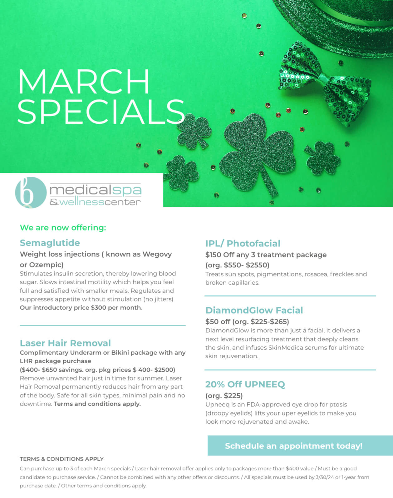 Specials | B Medical Spa In San Diego, CA