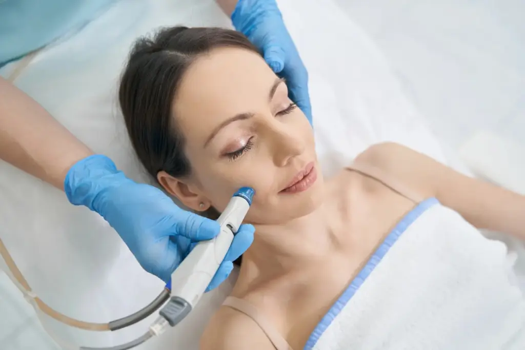 Women Receiving Hydrafacial for dull skin